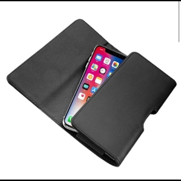 Apple Samsung Leather Phone Pouch Belt New - Picture 6 of 6